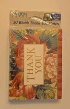 Carlton Cards 20 Thank You Card Notes Envelopes Blank Inside USA