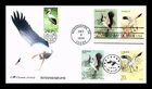 DR JIM STAMPS US COVER CRANES FDC CHINA JOINT ISSUE COMBO DUAL CANCEL HAND MADE