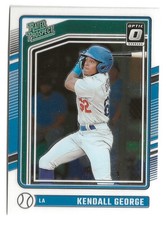 2024 Panini Donruss Optic Kendall George Rated Prospects RC Dodgers