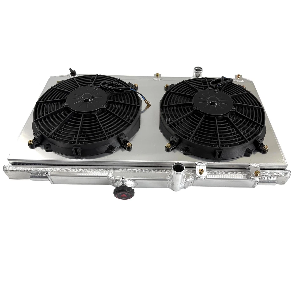 Fan Shroud Radiator For 1993-1997 Toyota Geo Corolla AE101 Prizm 2Row 1409 AT - Image 4 of 4