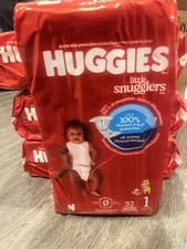 Huggies Diapers Little Snugglers Size 1 Diapers, 8-14 lbs - 32 Count
