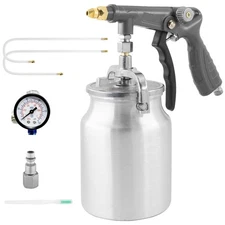 Car Air Undercoating Spray Gun Rustproofing, 2 Wands ,32oz Suction Feed Cup Tool