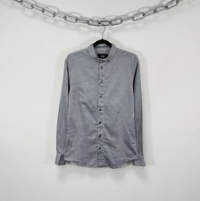 Dolce & Gabbana Men’s Slim Gray Herringbone Button Down Dress Shirt M