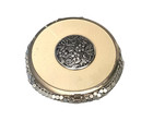 Art Deco Silber Mesh Powder Compact um 1930