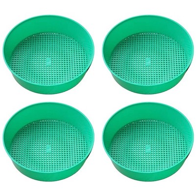 4 Pcs Garden Soil Sifter with User Friendly Design for Gardening Tasks