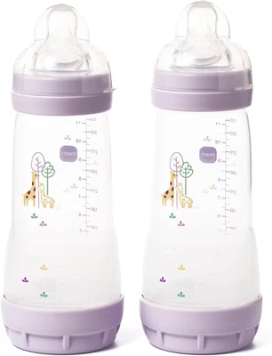 FB0702G\24 MAM Easy Start Anti-Colic Baby Bottles | 2 Pack (2 X 320Ml) | Self-Sterlising |