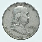 Better 1948 US Franklin 90% Silver Half Dollar Coin Collection Set Break *662