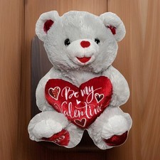 Dan Dee Collectors Choice Sweetheart Teddy Bear Plush 2019 Gray 15" Heart
