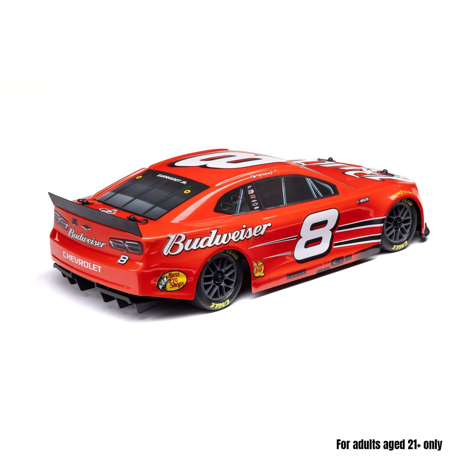 LOSI 1/12 NASCAR RC Race Car Dale Earnhardt Jr. No. 8 Budweiser Chevrolet ZL1 2S