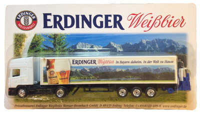 Werbetruck LKW Scania Erdinger (Privatbrauerei Brombach Erding)  Weißbier 2003