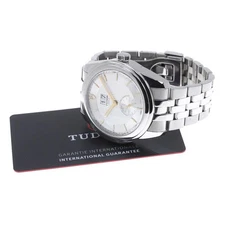 TUDOR GLAMOUR 57100 42mm SS Silver Dial Automatic Date Small Seconds #C408