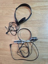 2 Lot Sony MDR-710 Wired Foldable Headphones  Sony MDR-023 TESTED  WORKS READ