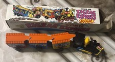 Vintage Wind Up ZIG-ZAG Western COMIC EXPRESS TIN TOY TRAIN With Box