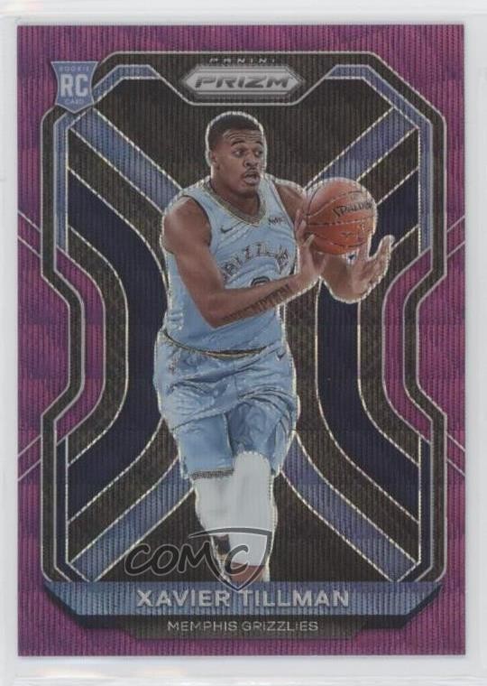 2020-21 Panini Prizm Purple Wave Prizm Xavier Tillman #299 fm0