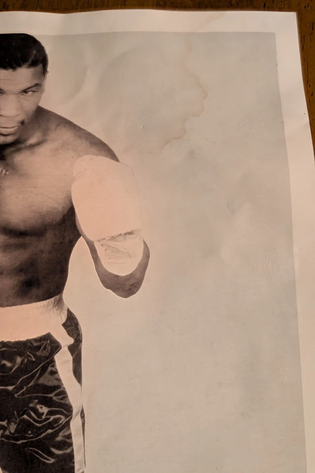 1986 Mike Tyson vs. James Tillis Glens Falls NY, Boxing 8x10 B&W Promo Photo - Image 3 of 4