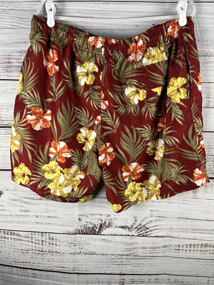 Islander Swim Trunk Shorts Men’s XL Tropical Floral Colorful Lined Hawaiian - Image 4 of 4
