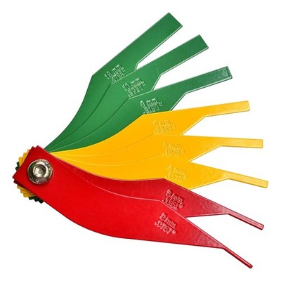 2x (brake pad thickness gauge, measuring tool for automotive steel, s7441