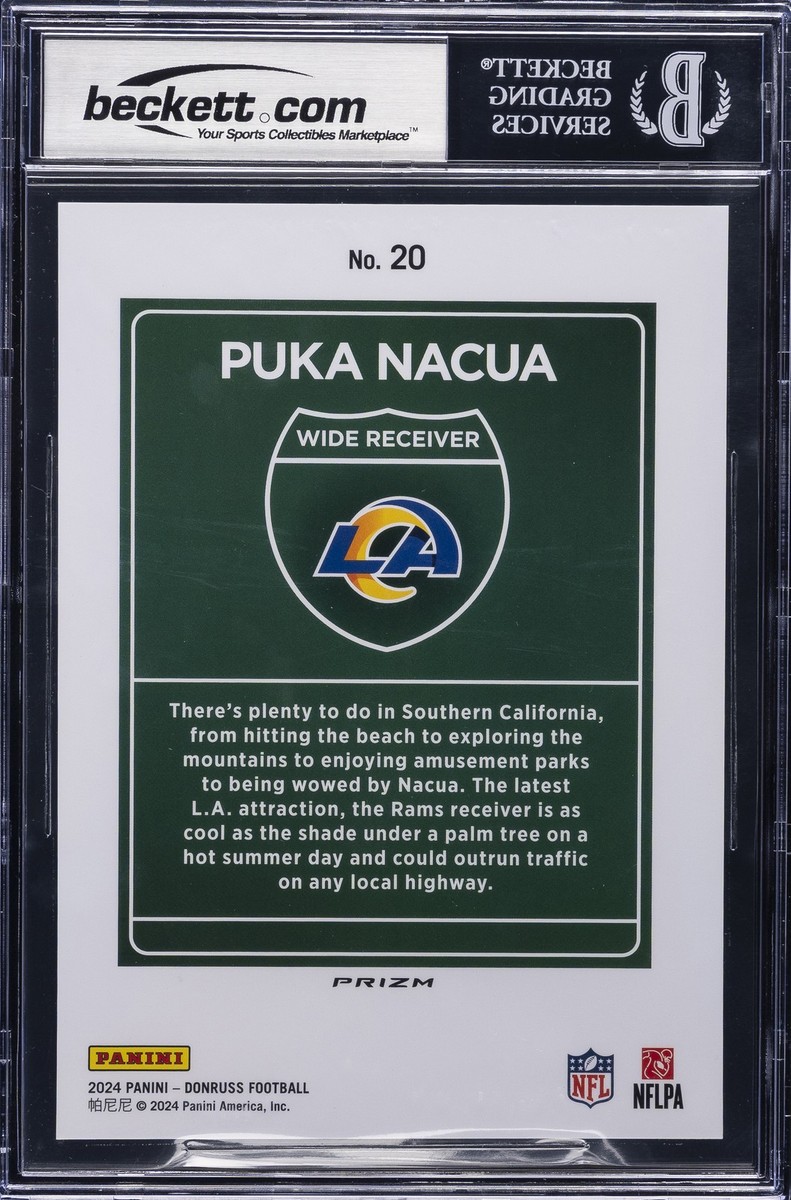 2024 DONRUSS DOWNTOWN OVERSIZE #20 PUKA NACUA BGS 8 | eBay