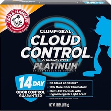 ARM  Hammer Cloud Control Platinum Cat Litter, Hypoallergenic, 18 lbs