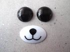 ANIMAL PLASTIC EYES AND MOUTH SET 3 SIZES