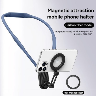 Magnetic Neck Phone Holder Hands Free Wearable Mount for Mag Safe Phone Halter