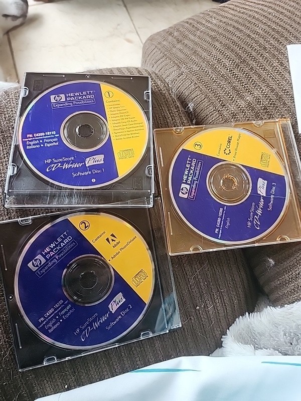 HP software installation disc Lot Of 3 CD-Writer Plus C4380-18110 -18200 -18300