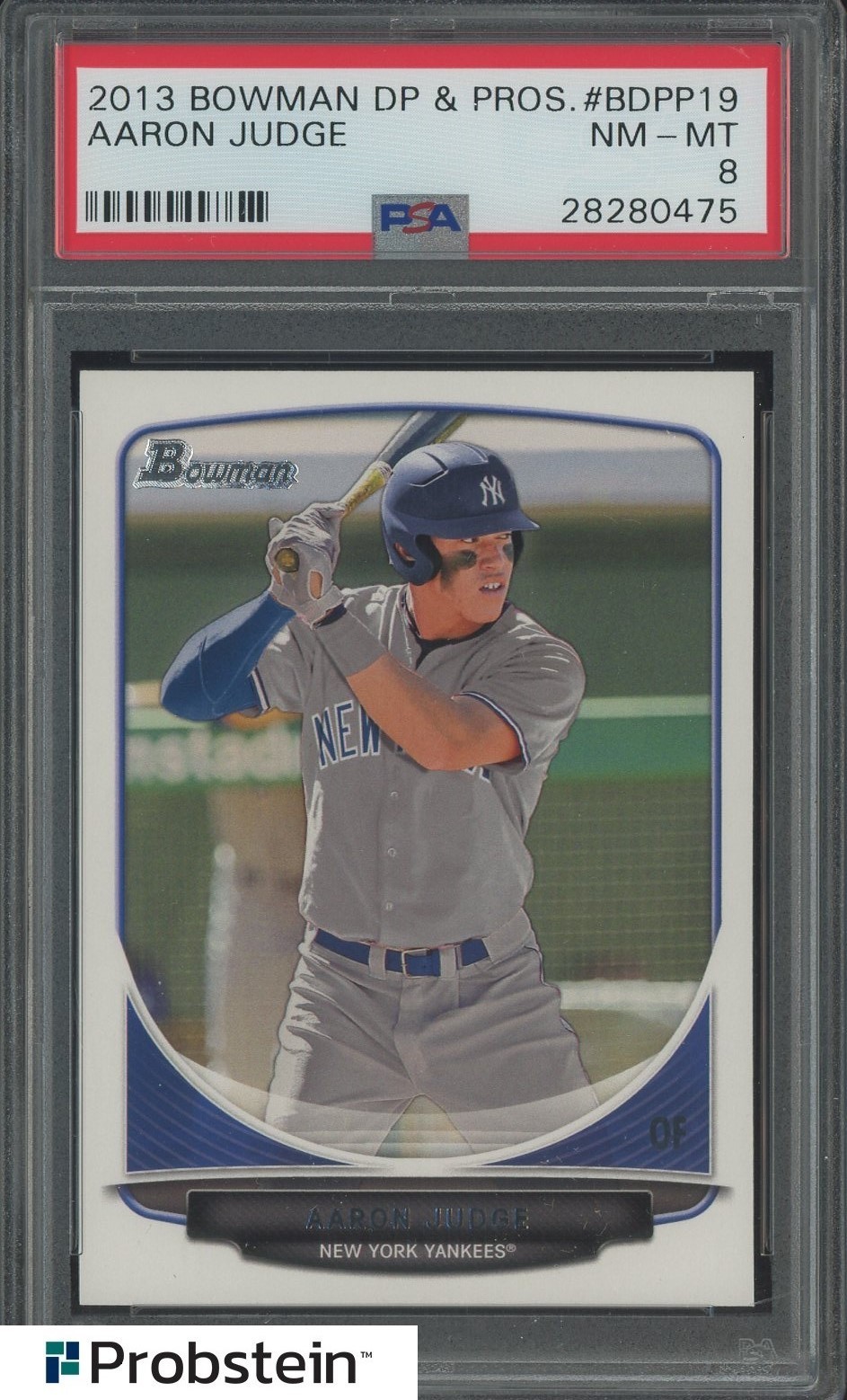 2013 Bowman DP & Prospects #BDPP19 Aaron Judge Yankees RC Rookie PSA 8 NM-MT