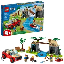 Lego City Wildlife Rescue Off-Roader Building Set 60301, 157 Piece