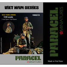 PARACEL MINIATURES VIETNAM SERIES VN0215 NVA TANK CREWS 1 FULL  2 HALF 