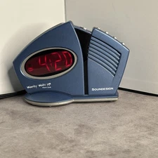 VTG Retro 90’s Wacky Wake Up Alarm Clock Soundesign Blue 3131L