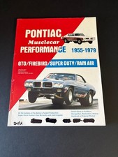 Pontiac Musclecar Performance 1955-1979 Gto Firebird Super Duty Ram Tpb