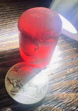 Synthetic Red Ruby Rose Corundum Boule Facet Rough