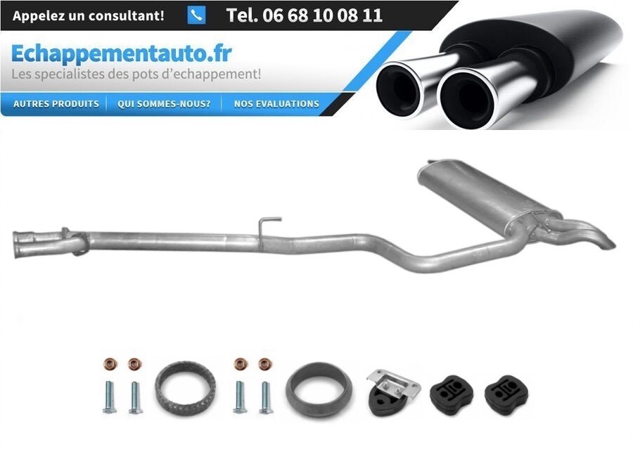Échappement Mercedes S210 E270 E320 T CDI silencieux arrière réparation