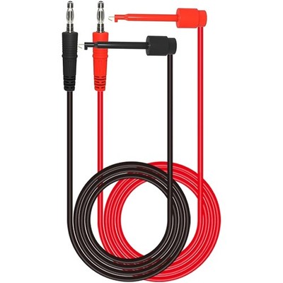 Flexible 2er Set Bananenstecker zu Mini-Grabber Kabel 500V -  für Labore