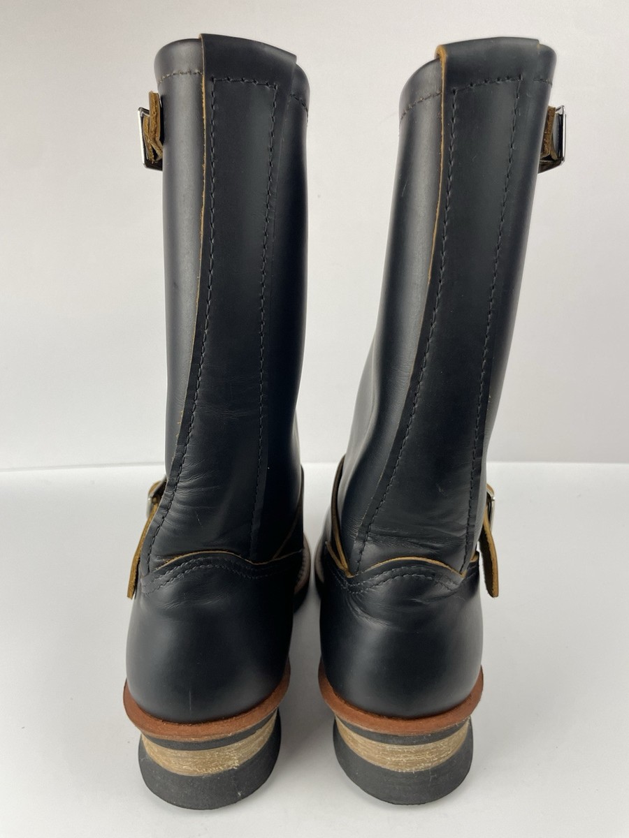 【美品】RED WING 9268 7 1/2 Red Wing 9268 Engineer Boots Klondike Leather Black Steel Toe Size