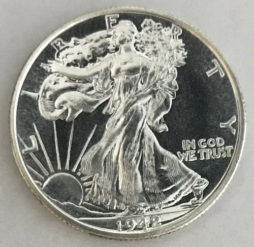 1942 WALKING LIBERTY PROOF HALF! PR++++SUPERB GEM! RARE AS IT GETS!  NR #64341