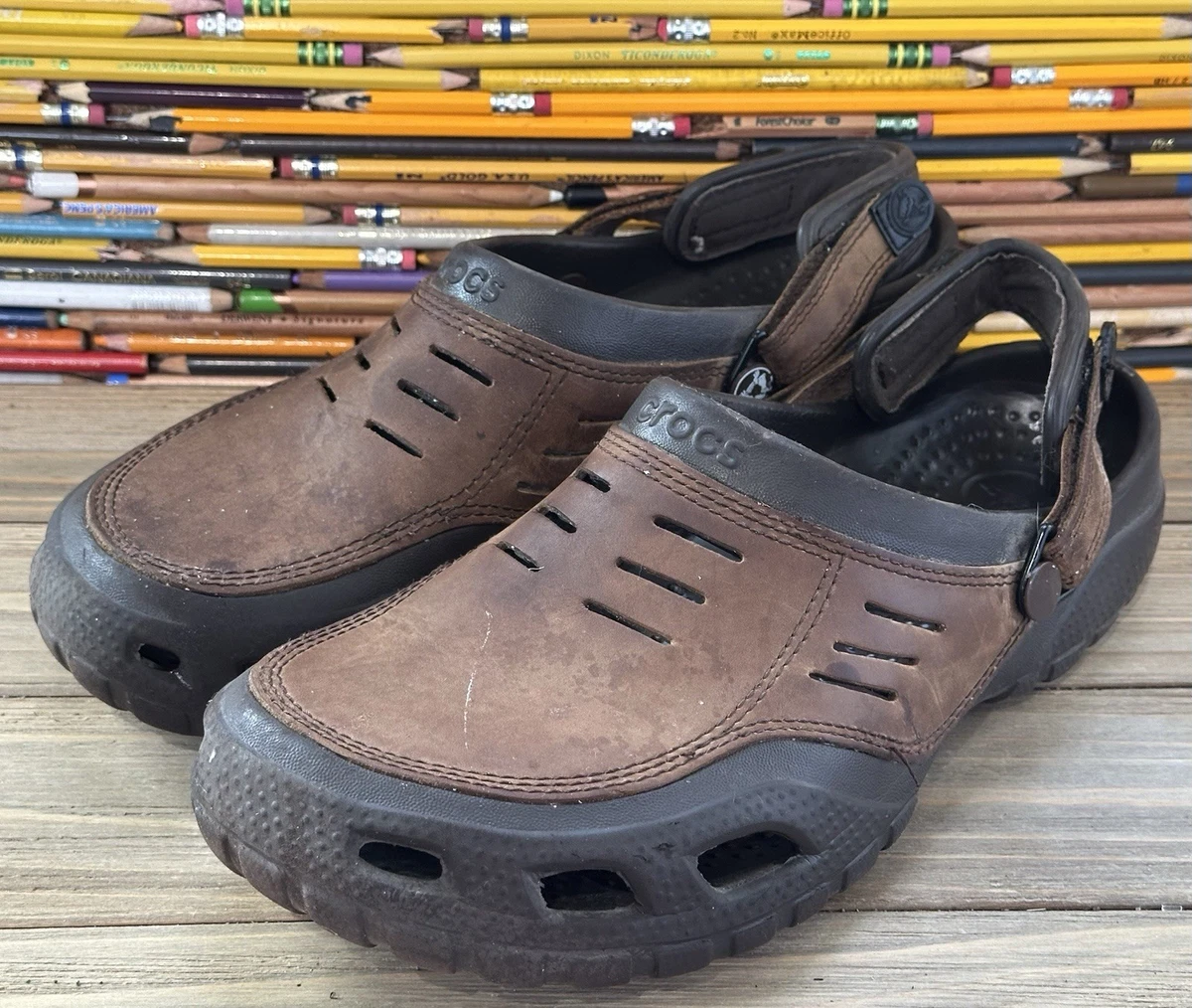 CROCS Tan Men\'s Sandals SZ 10 NWT.  Box 9 Crocs Classic Clog Mens Sandals Brown 10001-260 – Shoe Palace main image 2