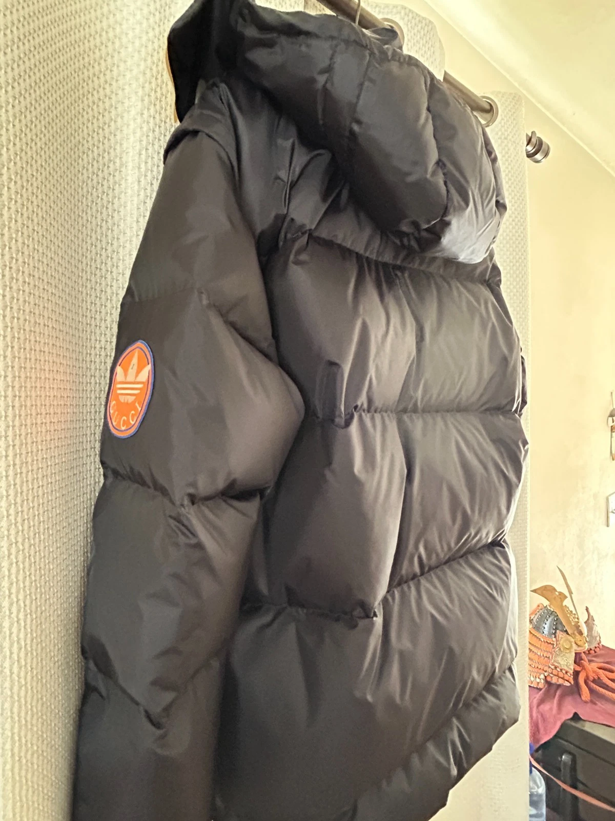 NWT Gucci x adidas Down Puffer Jacket – Navy (Style 713712 ZALUJ 4210) image 4
