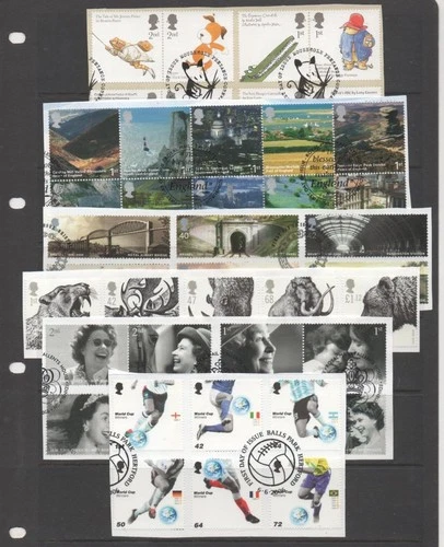 GB 2006 Set 11 Commemorative  yearset fine used on piece stamps