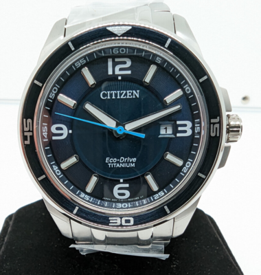 mariaenblue  Men's Citizen Eco-Drive Promaster Dive Blue Dial Stainless Steel