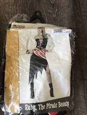 Ruby the Pirate Beauty Buccaneer Halloween Cosplay Costume Teen