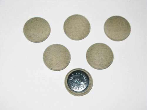 GREY BEIGE SUEDE QUALITY BUTTONS 23mm & 19mm FABRIC CRAFT- SOFT FURNISHING B70 - Picture 1 of 3