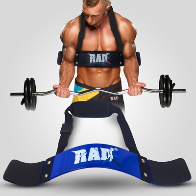Arm Blaster Bicep Curl Isolator & Triceps Muscle Bomber Gym Bodybuilding Workout