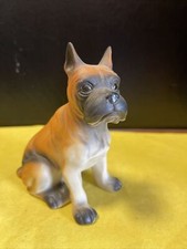 4 1/2" CERAMIC BOXER DOG MINIATURE FIGURINE TAIWAN 8DA-12
