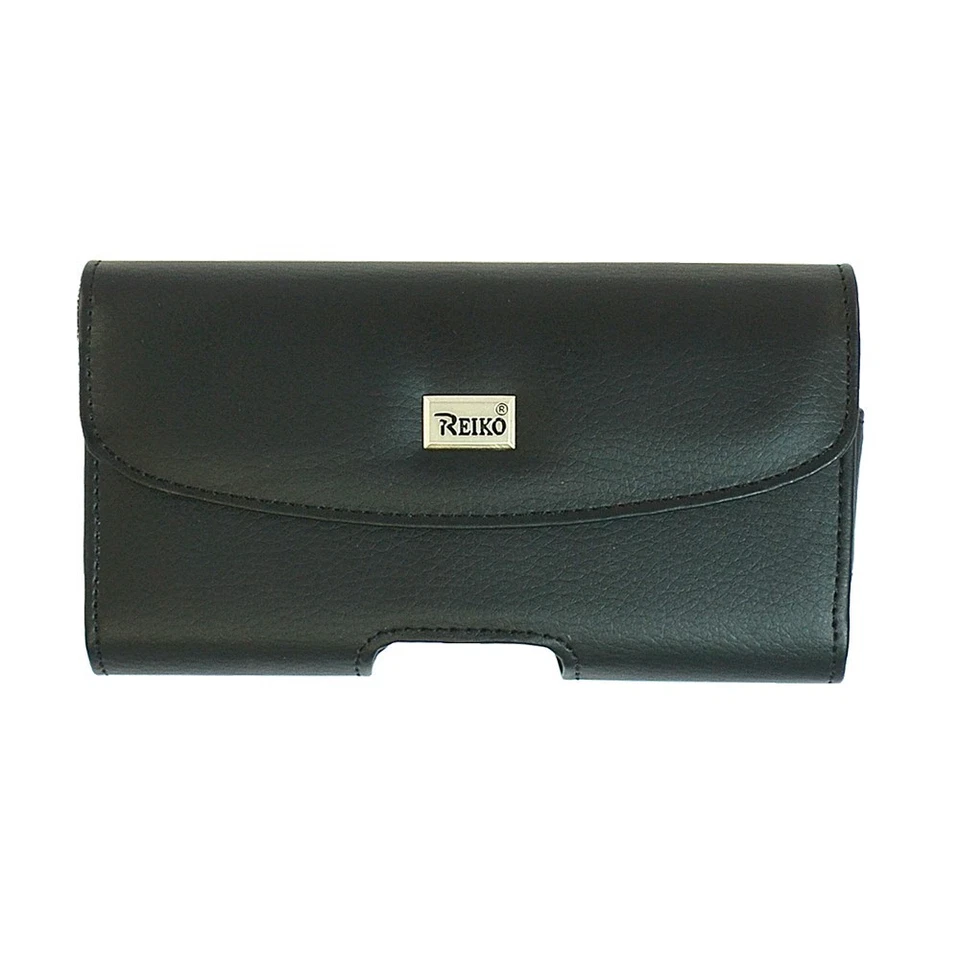 Reiko Samsung S8+ S9+Plus Note 8 Large Leather Pouch Black Clip Wallet Case - Image 4 of 4