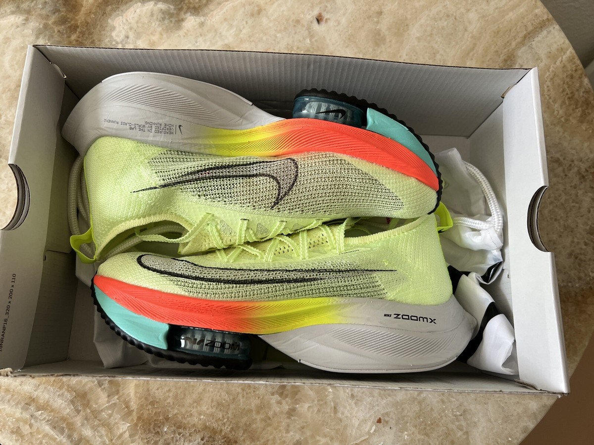 Nike Air Zoom Alphafly Next% Fast Pack Volt Womens 6.5 CZ1514-700