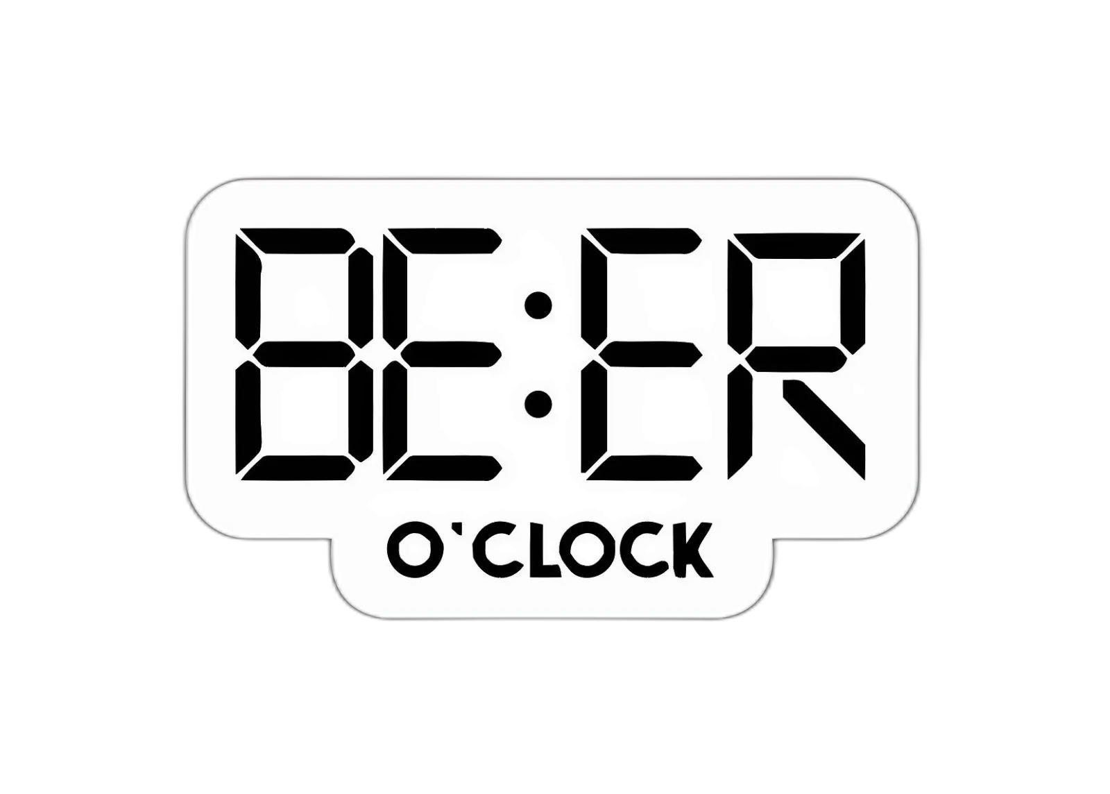 Beer O'clock Sticker Decal