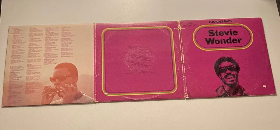 STEVIE WONDER "Looking Back" 1977 3xLPs Vinyl Motown M-804LP3 Limited Edition VG - Image 4 of 4