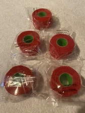 Renfrew Hockey 5 Rolls Of Red Grip Tape 1 1/2” x 6 Yd Individually Wrapped