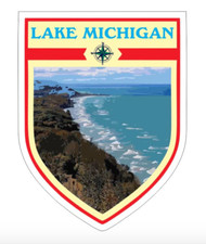 12" lake michigan bumper sticker decal usa made